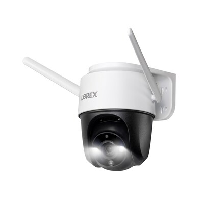 Lorex 2K QHD Outdoor Pan-Tilt Wi-Fi Security Camera, White (LORF461AQDE)