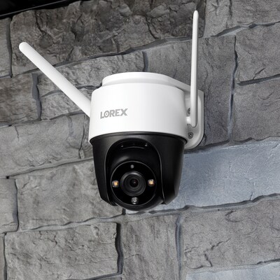 Lorex 2K QHD Outdoor Pan-Tilt Wi-Fi Security Camera, White (LORF461AQDE)