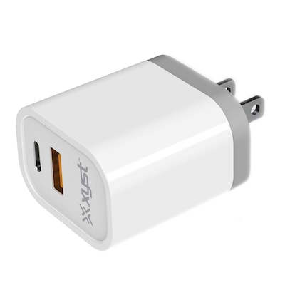 XYST 3.4-Amp Dual USB Wall Charger, White (XYS-342WCWT)