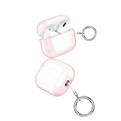 SaharaCase Hybrid Flex Series Case for Apple AirPods Pro 2 (2nd Generation), Transparent Pink