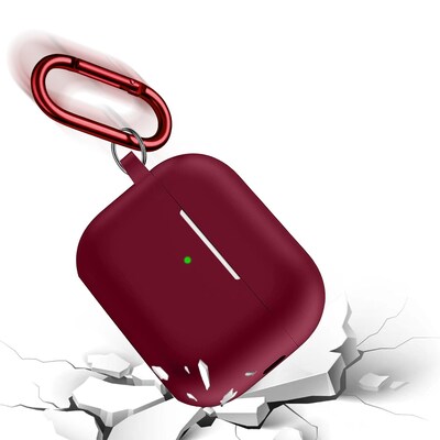 SaharaCase Silicone Case for AirPods Pro 2 (2nd Generation), Burgundy
