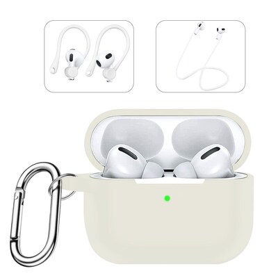 SaharaCase Silicone Case for AirPods Pro 2 (2nd Generation), Glow White