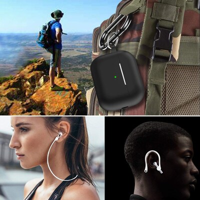 SaharaCase Silicone Case for AirPods Pro 2 (2nd Generation), Black