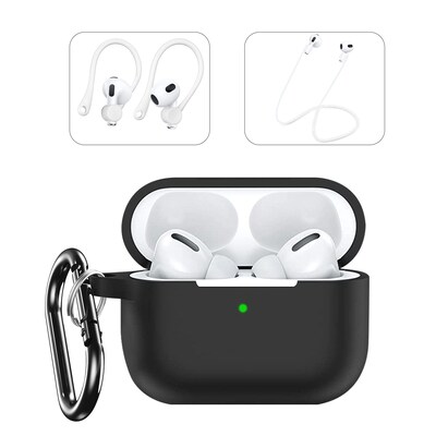 SaharaCase Silicone Case for AirPods Pro 2 (2nd Generation), Black