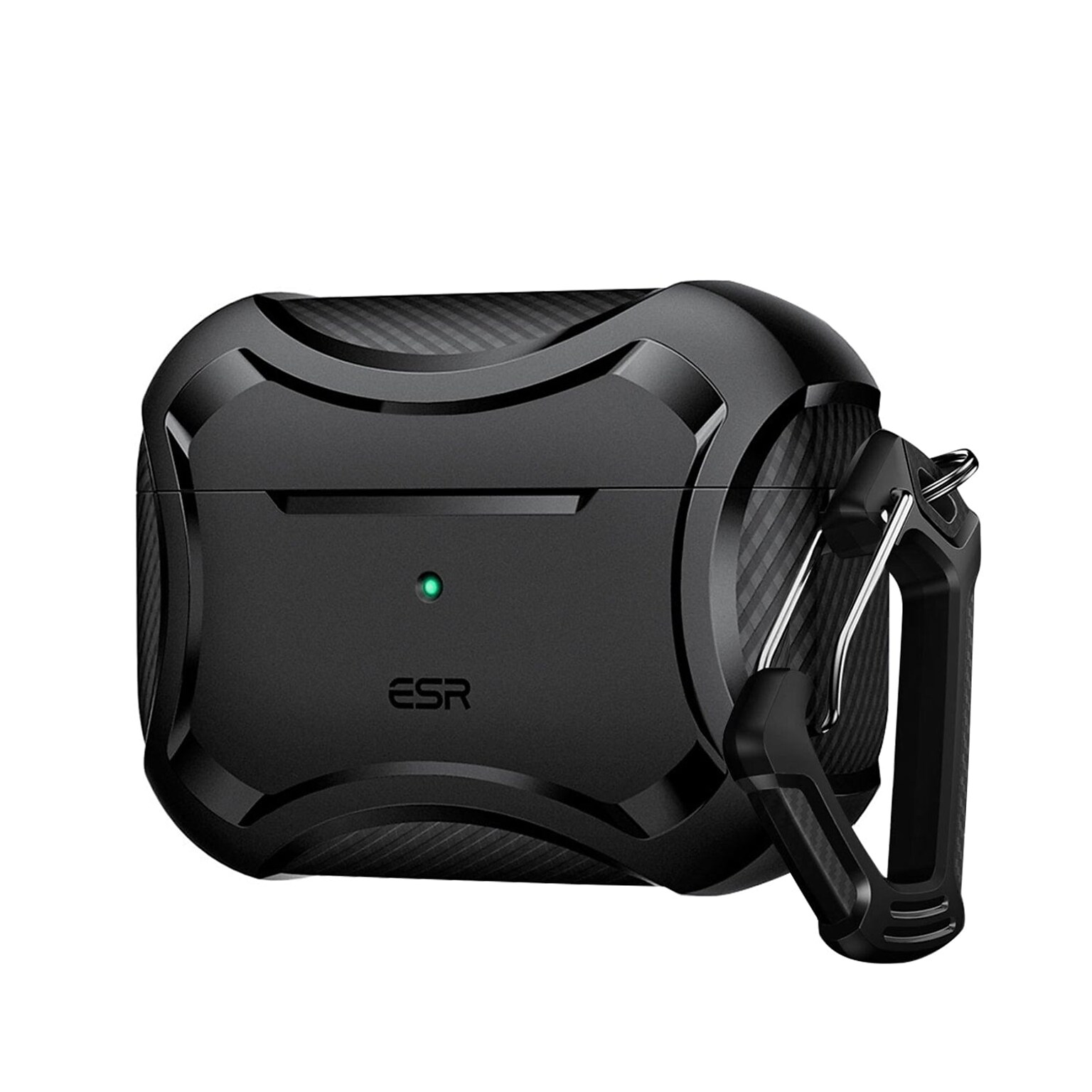 SaharaCase Cyber Armor Case for Apple AirPods Pro 2 (2nd Generation), Black