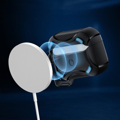 SaharaCase Cyber Armor Case for Apple AirPods Pro 2 (2nd Generation), Black