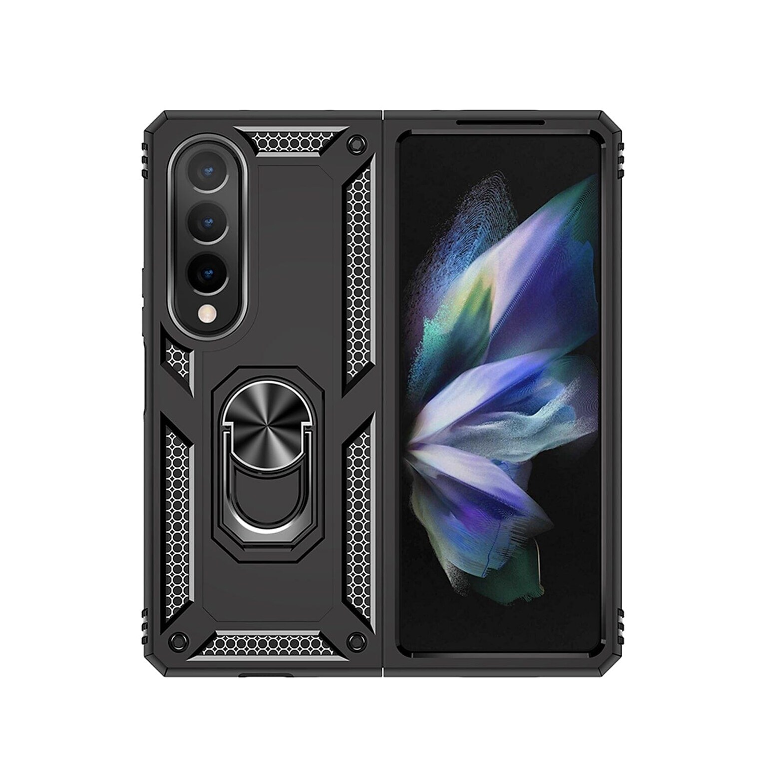 SaharaCase Heavy Duty Kickstand Series Case for Samsung Galaxy Z Fold4, Black (CP00308)