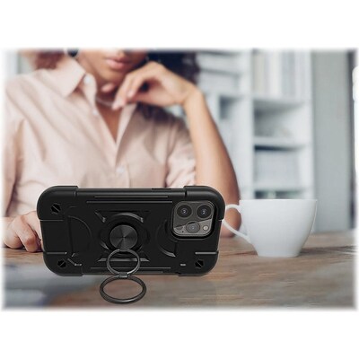 SaharaCase DualShock Series Case for Apple iPhone 14 Pro, Black (CP00356)