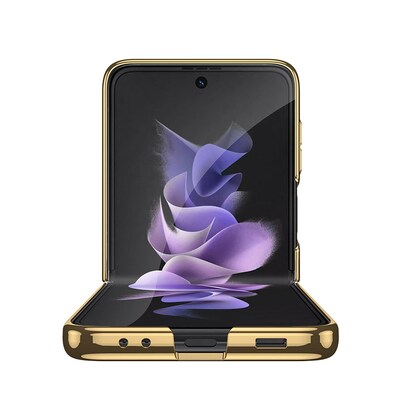 SaharaCase Marble with Ring Case for Samsung Galaxy Z Flip4, White (CP00296)