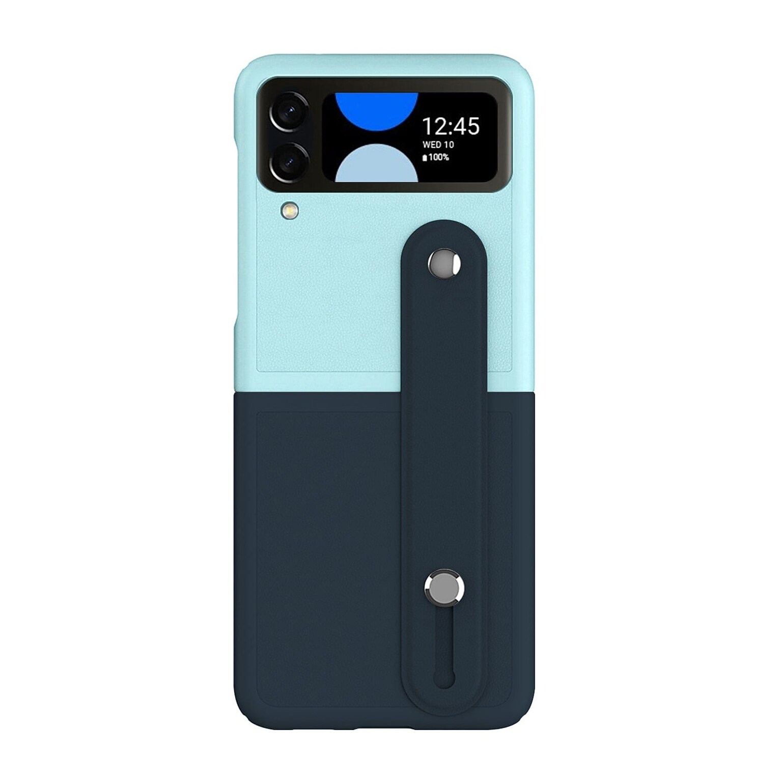 SaharaCase FingerGrip Series Case with Strap for Samsung Galaxy Z Flip4, Blue/Ice Blue (CP00299)
