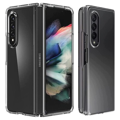 SaharaCase Hybrid-Flex Hard Shell Case for Samsung Galaxy Z Fold4, Clear (CP00304)