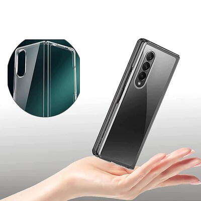SaharaCase Hybrid-Flex Hard Shell Case for Samsung Galaxy Z Fold4, Clear (CP00304)