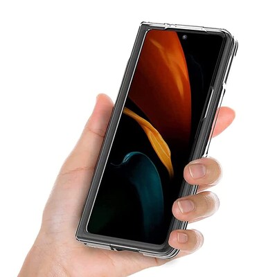 SaharaCase Hybrid-Flex Hard Shell Case for Samsung Galaxy Z Fold4, Clear (CP00304)