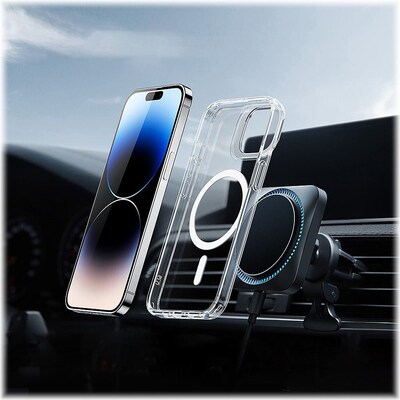 SaharaCase Hybrid-Flex Kickstand Case for Apple iPhone 14 Pro Max, Clear (CP00362)