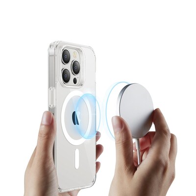 SaharaCase Hybrid-Flex Hard Shell Case for Apple iPhone 14 Pro Max, Clear (CP00361)