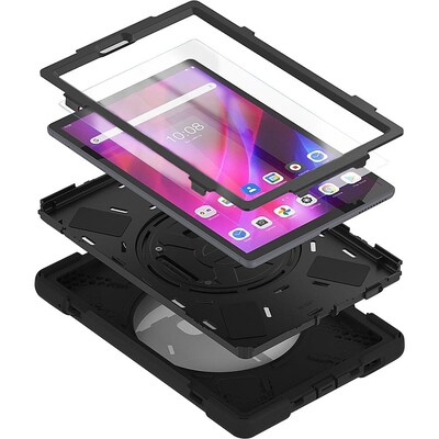 SaharaCase Protection Hand Strap Series Case for Lenovo Tab K10, Black (TB00232)