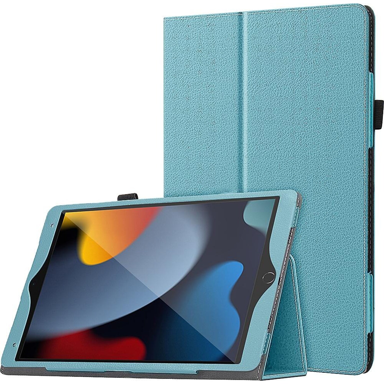 SaharaCase Bi-Fold Folio Case for Apple iPad 10.2 (9th Generation 2021), Aqua (TB00067)