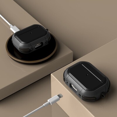 SaharaCase Armor Series Case for Apple AirPods Pro 2 (2nd Generation), Black