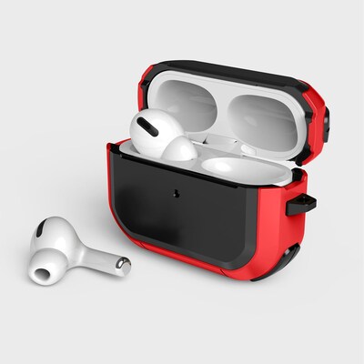 SaharaCase Armor Series Case for Apple AirPods Pro 2 (2nd Generation), Black Red
