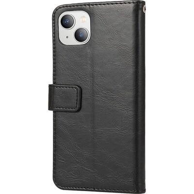 SaharaCase Folio Wallet Case for Apple iPhone 14 Plus, Black (CP00336)