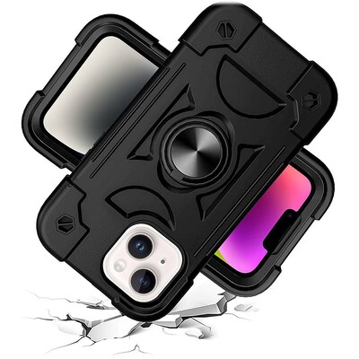 SaharaCase DualShock Case for Apple iPhone 14 Plus, Black (CP00338)