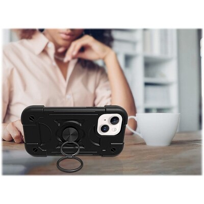 SaharaCase DualShock Case for Apple iPhone 14 Plus, Black (CP00338)