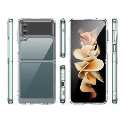 SaharaCase Hybrid-Flex Hard Shell Case for Samsung Galaxy Z Flip4, Clear (CP00291)
