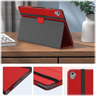 SaharaCase Folio Case for Amazon Fire 7 (2022), Red (TB00066)