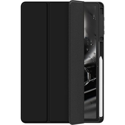 SaharaCase Folio Case for Samsung Galaxy Tab S8+ and Tab S7 FE, Clear/Black (TB00215)