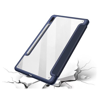 SaharaCase Folio Case for Samsung Galaxy Tab S8, Clear/Navy Blue (TB00208)