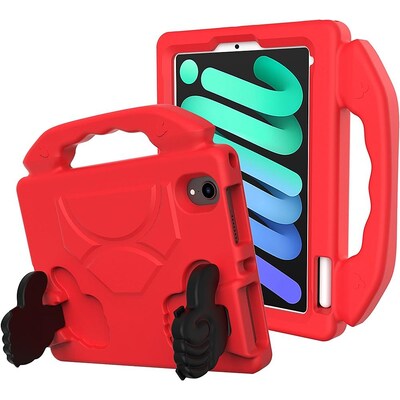 SaharaCase YES! Series KidProof Case for Apple iPad mini A17 Pro & 6th Generation 2021, Red (TB00058)