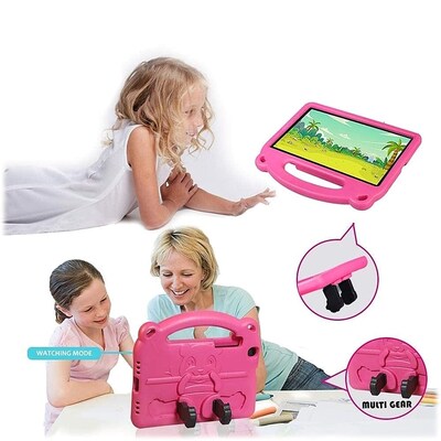 SaharaCase Teddy Bear KidProof Case for Samsung Galaxy Tab A8, Pink (TB00205)