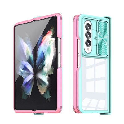 SaharaCase Full Body Case for Samsung Galaxy Z Fold4, Pink/Teal (CP00315)