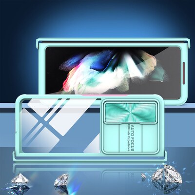 SaharaCase Full Body Case for Samsung Galaxy Z Fold4, Pink/Teal (CP00315)