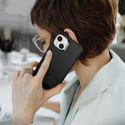 SaharaCase AirShield Boost Kickstand Series Case for Apple iPhone 14, Black (CP00317)