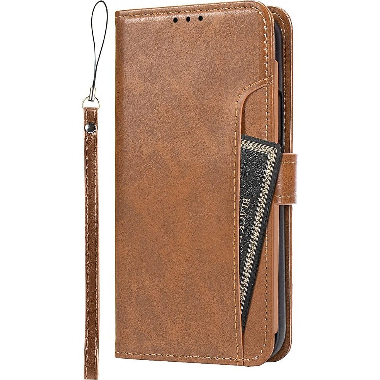 SaharaCase Folio Wallet Case for Apple iPhone 14 Pro Max, Brown (CP00371)
