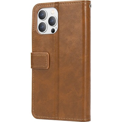 SaharaCase Folio Wallet Case for Apple iPhone 14 Pro Max, Brown (CP00371)