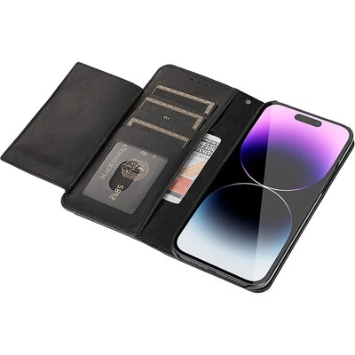SaharaCase Folio Wallet Case for Apple iPhone 14 Pro Max, Black (CP00370)