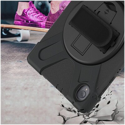 SaharaCase Protection Hand Strap Series Case for Lenovo Tab K10, Black (TB00232)