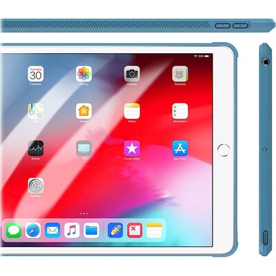 SaharaCase Hybrid Flex Series Case for Apple iPad 10.2" (9th Generation 2021), Clear Blue (TB00073)