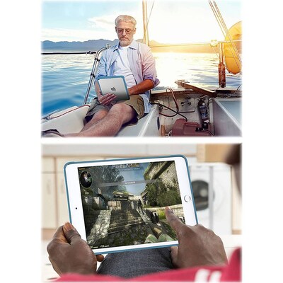 SaharaCase Hybrid Flex Series Case for Apple iPad 10.2" (9th Generation 2021), Clear Blue (TB00073)