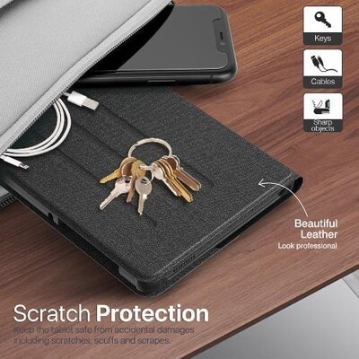 SaharaCase Multi-Angle Folio Case for Samsung Galaxy Tab A7 Lite, Black (TB00126)