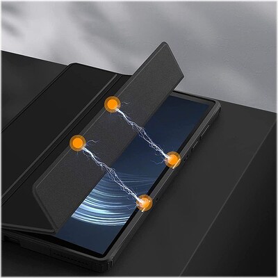 SaharaCase Folio Case for Lenovo Tab K10, Black (TB00231)