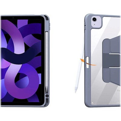 SaharaCase Rotating Folio Case for iPad Air 10.9" (4th Gen, 5th Gen) and iPad Air 11-inch M2 & M3), Shadow Purple Gray