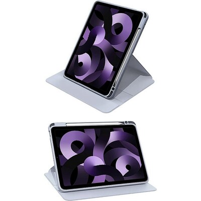 SaharaCase Rotating Folio Case for iPad Air 10.9" (4th Gen, 5th Gen) and iPad Air 11-inch M2 & M3), Shadow Purple Gray
