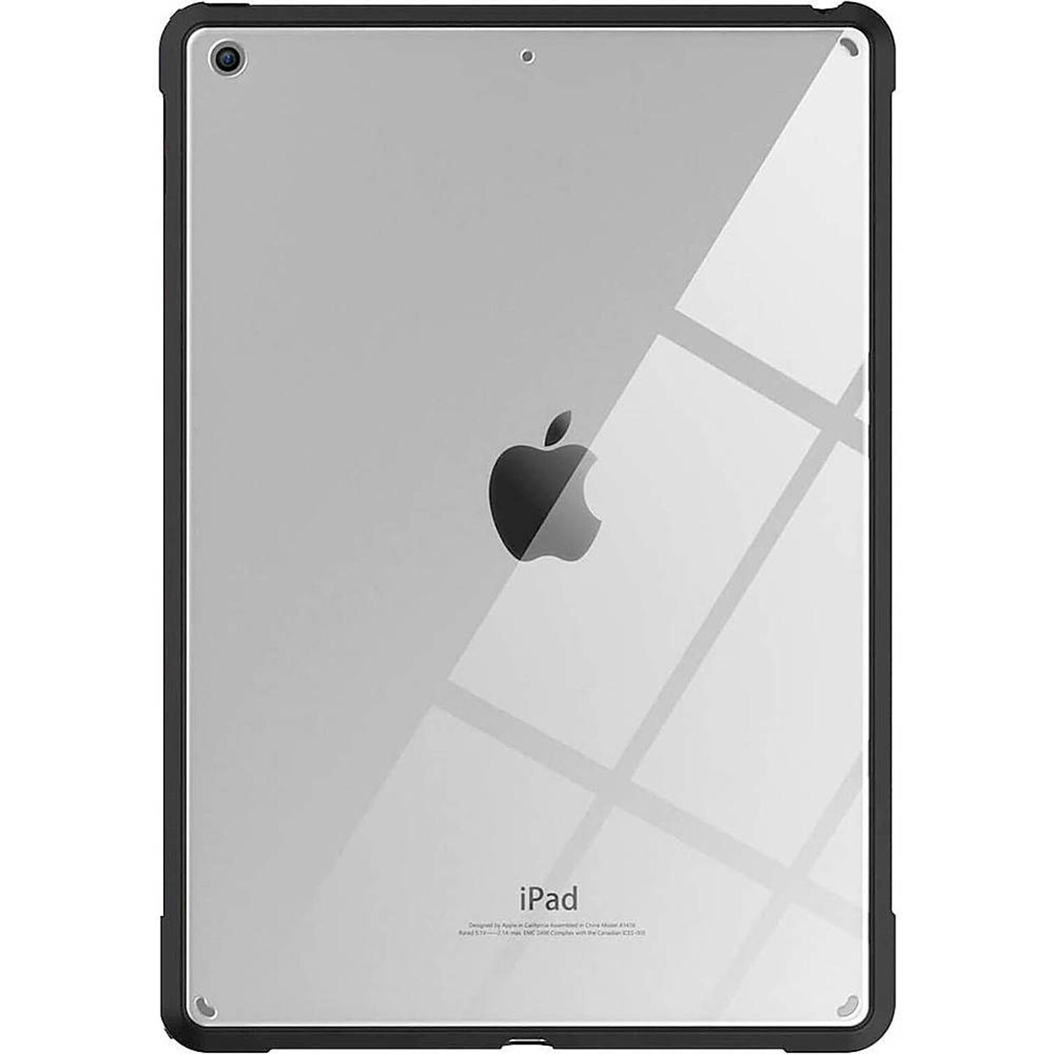 SaharaCase Hybrid Flex Series Case for Apple iPad 10.2 (9th Generation 2021), Clear Black (TB00072)