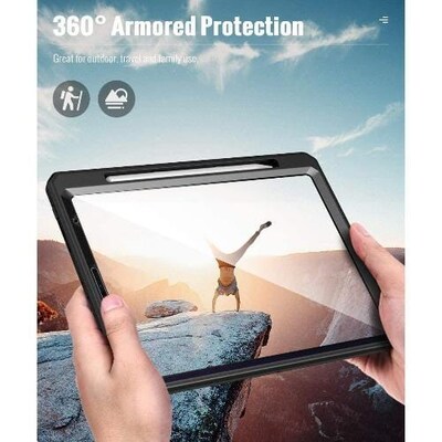 SaharaCase DualShock Case for Apple iPad Pro 11" (3rd Gen 2021), Black (TB00018)