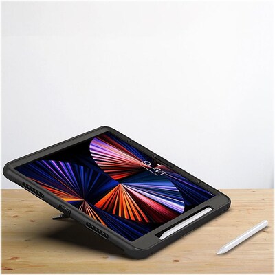 SaharaCase Hand Strap Case for iPad 11'' (A16) and iPad Air 10.9" (4th Gen 2020 and 5th Gen 2022), Black (TB00248)