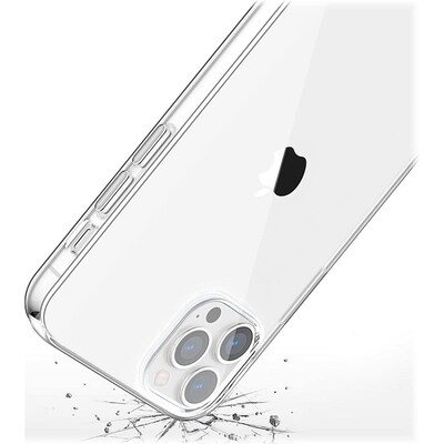SaharaCase Hybrid-Flex Hard Shell Case for Apple iPhone 14 Pro, Clear (CP00342)