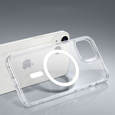 SaharaCase Hybrid-Flex Hard Shell Case for Apple iPhone 14, Clear (CP00318)